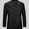 Men’s Washed and Wax Black Leather Blazer - Image 2