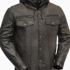 Men’s Vendetta Motorcycle Black Leather Jacket