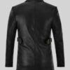 Men’s Until Death Black Leather Blazer - Image 2