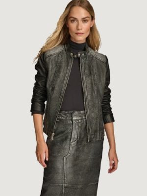 Women’s Alora Combo Black Racer Jacket