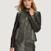 Women’s Alora Combo Black Racer Jacket