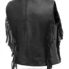 Women’s Apache Leather Motorcycle Vest - Image 2