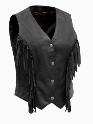 Women’s Apache Leather Motorcycle Vest