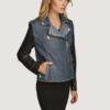 Women’s Charlotte Blue Moto Combo - Image 2