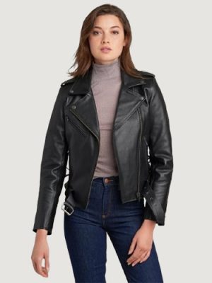 Women’s Cleo Asymmetrical Performance Black Rider Jacket
