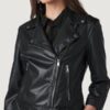 Women’s Demi Black Moto With Silver Trims - Image 2