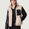 Women’s Faux Black Leather Sherpa Jacket