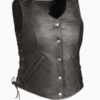 Women’s Honey Badger Motorcycle Leather Vest
