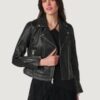 Women’s Jessica Black Moto Jacket