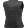 Women’s Jessica Perforated Motorcycle Leather Vest - Image 2