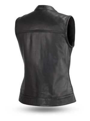 Women’s Ludlow Motorcycle Leather Vest