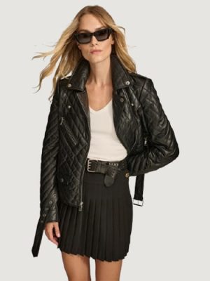 Women’s Margo Quilted Black Moto