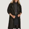 Women’s Rayna Trench Black Coat - Image 2