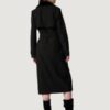 Women’s Savannah Black Faux Fur Trench - Image 2