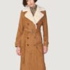 Women’s Savannah Brown Faux Fur Trench