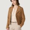 Women’s Sonia Brown Suede Moto