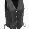 Women’s Trinity Motorcycle Western Style Leather Vest