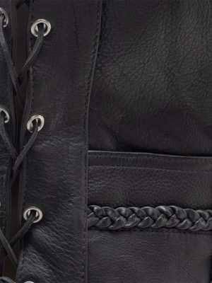 Women’s Raven Motorcycle Leather Vest