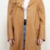 Women’s Vintage 80’s Brown Leather Coat