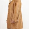 Women’s Vintage 80’s Brown Leather Coat - Image 2