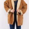 Women’s Vintage 80’s Brown Sheepskin Shearling Coat