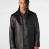 Men’s Rowan Zipper Leather Jacket With Thinsulate Lining - Image 2